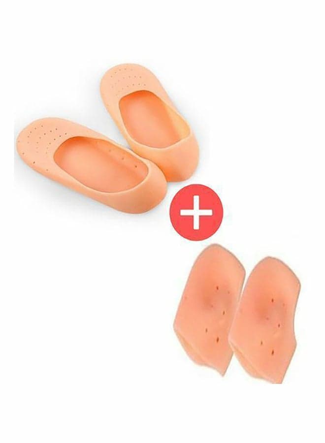 2-Piece Heel Crack Guard And Gel Protector Set
