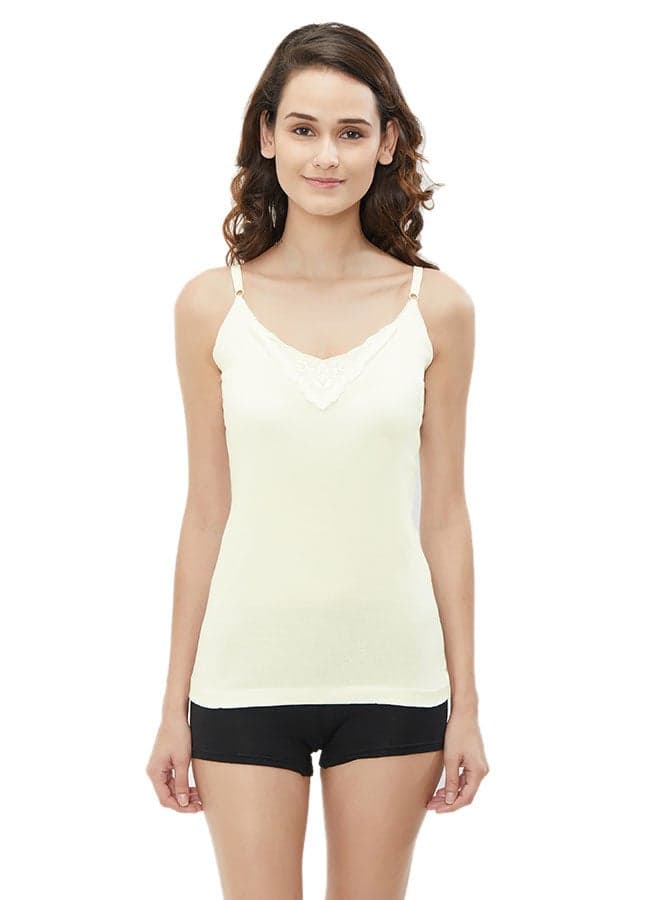 Ladies Cotton Camisole Ivory