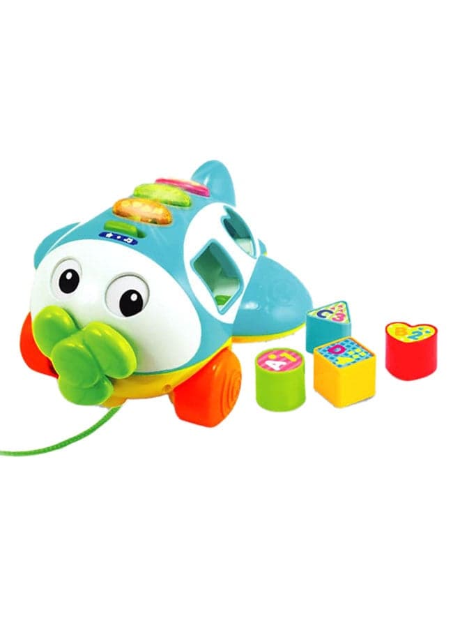 Sort N Learn Pull Along Plane 16.8cm