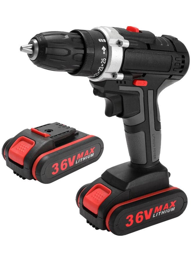 36V Wireless Multi-functional Electric Impact Cordless Drill Multicolour 27.5 x 6.5 x 25cm