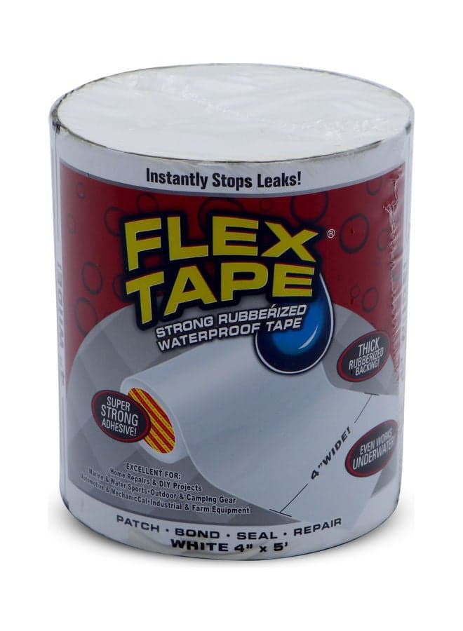 Flex Tape 4 in x 5 ft. White