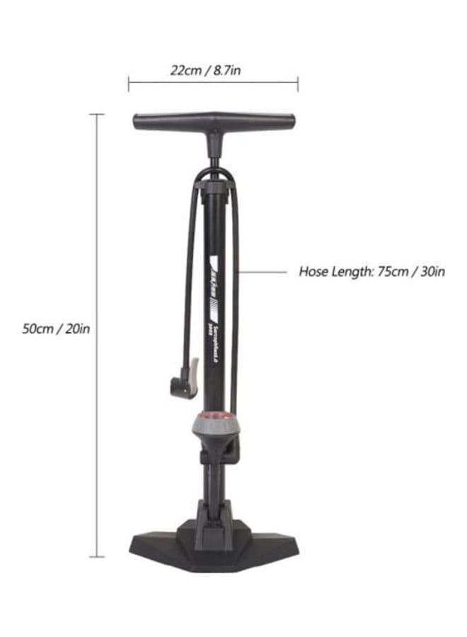 Bike Floor Pump with Gauge 50 x 22cm