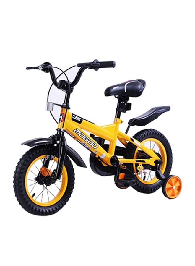 Classic 12-Inch Road Kids Bike | 12-Inch Wheel Size | Adjustable Seat | Yellow Black Color 12inch