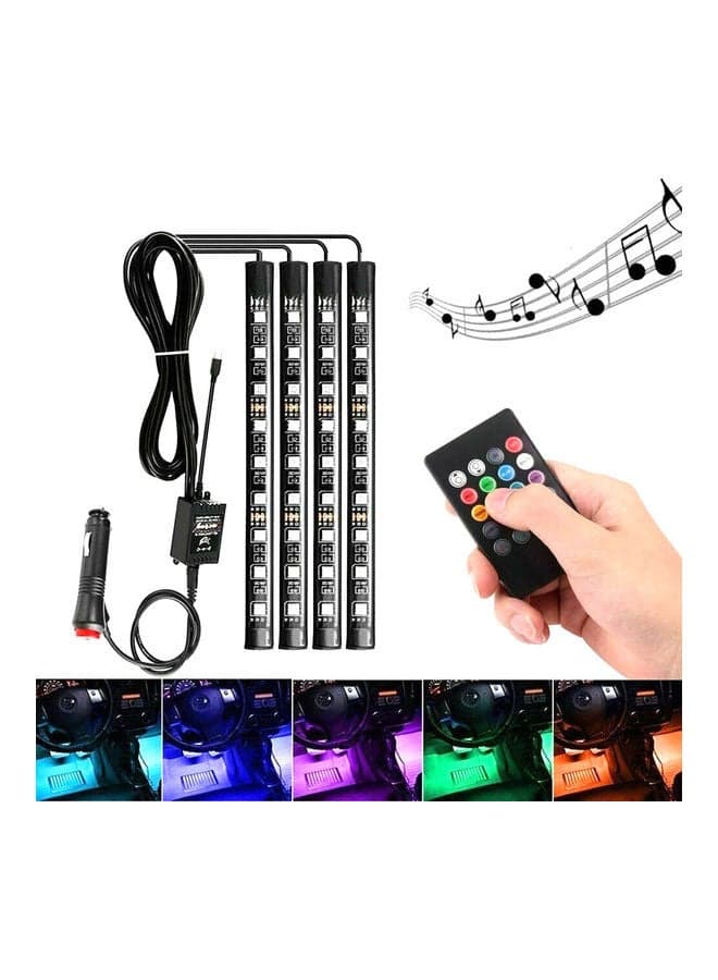 Waterproof Remote Controlled Car Interior Music And RGB LED Strip Light
