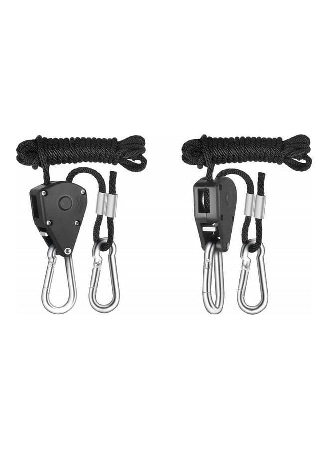 2-Piece Heavy-Duty Ratchet Rope Hanger 16 x 1 x 10cm