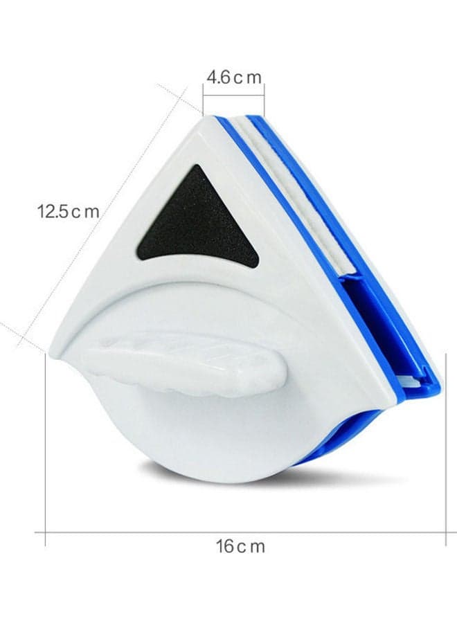 Double-Layer Magnetic Window Wiper White/Blue 12.5*16*4.6cm