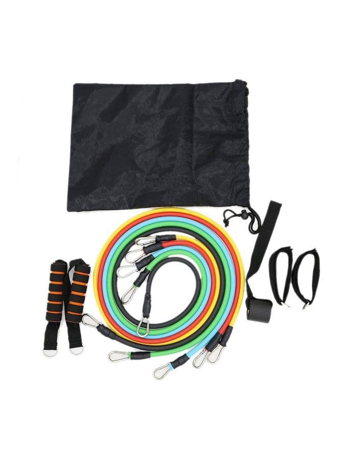 11-Piece Fitness Exercise Resistance Band Set
