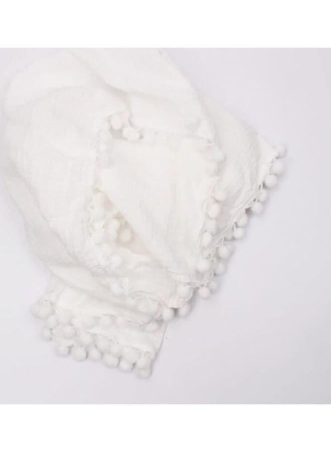 Baby Swaddling Tassel Decorated Soft Blanket