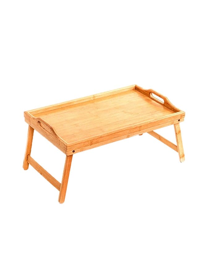 Folding Wooden Table Tray Brown 23.5x50x30cm