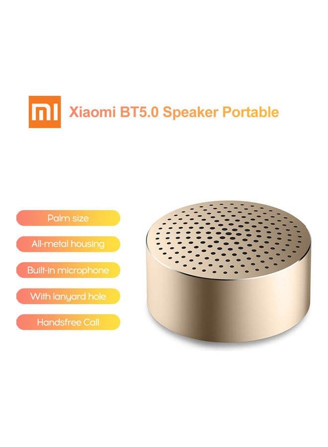 Bluetooth 5.0 Speaker Gold