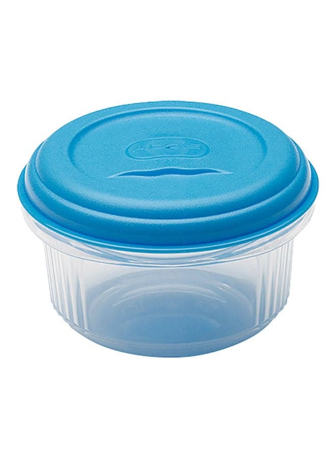 Round Food Saver Blue/Clear 200ml