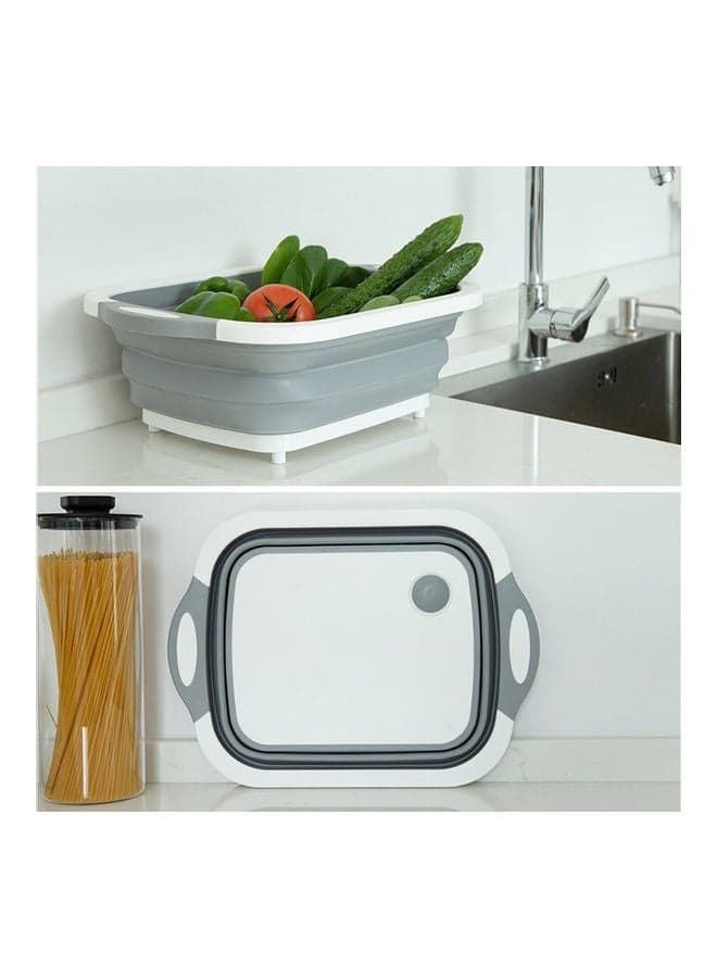 Can Fold Sink Grey/White 40x30x3cm