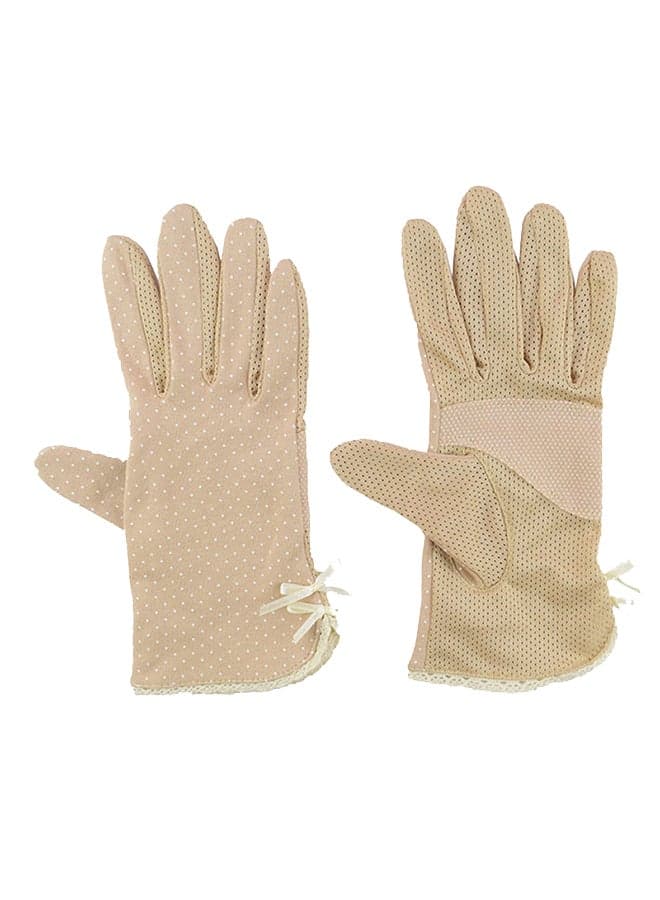 Sun Protection Summer Gloves Beige