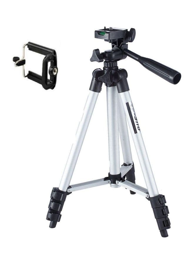 Flexible Aluminium 50 Inch Digital Camera Stand With Carry Bag For Nokia & Samsung Silver/Black