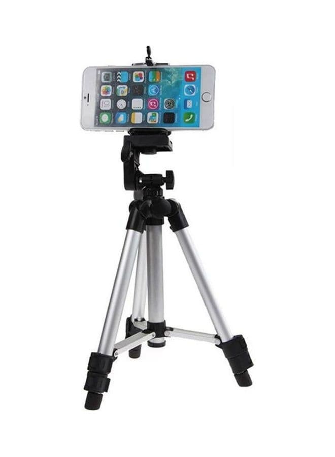 Professional Camera Tripod Mount Stand Holder For iPhone, Samsung Mobile Phones Black/Silver