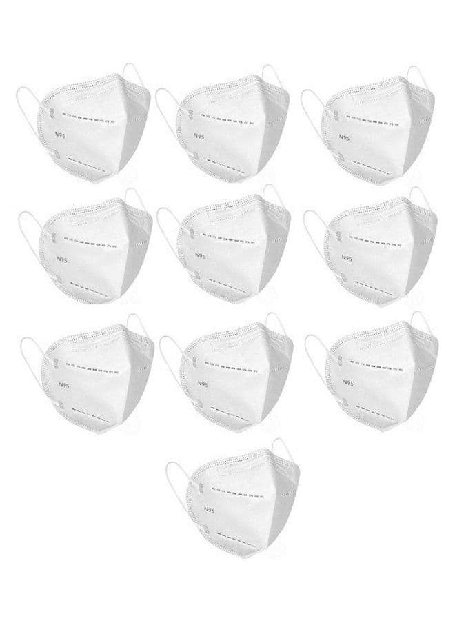 Pack of 10 - N95 Face Mask With Melt Blown Fabric Layer