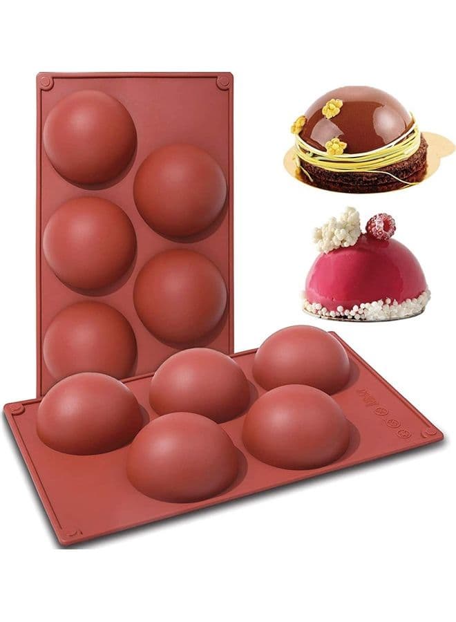 Silicone Mold for Chocolate , DIY Semi Sphere Silicone Baking Mold for Making Hot Chocolate Bomb,Cake multicolour