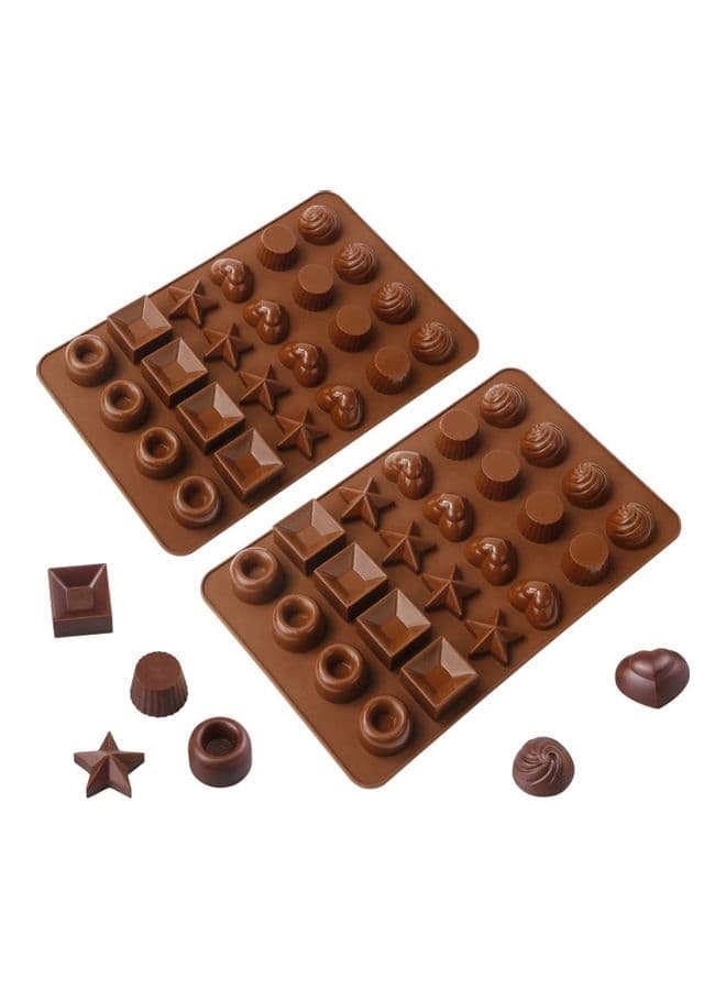 2 Pack Hot Chocolate Bomb Molds Semi Sphere 6 Holes Silicone Mold for Baking Cake DIY, Candy, Pudding multicolour