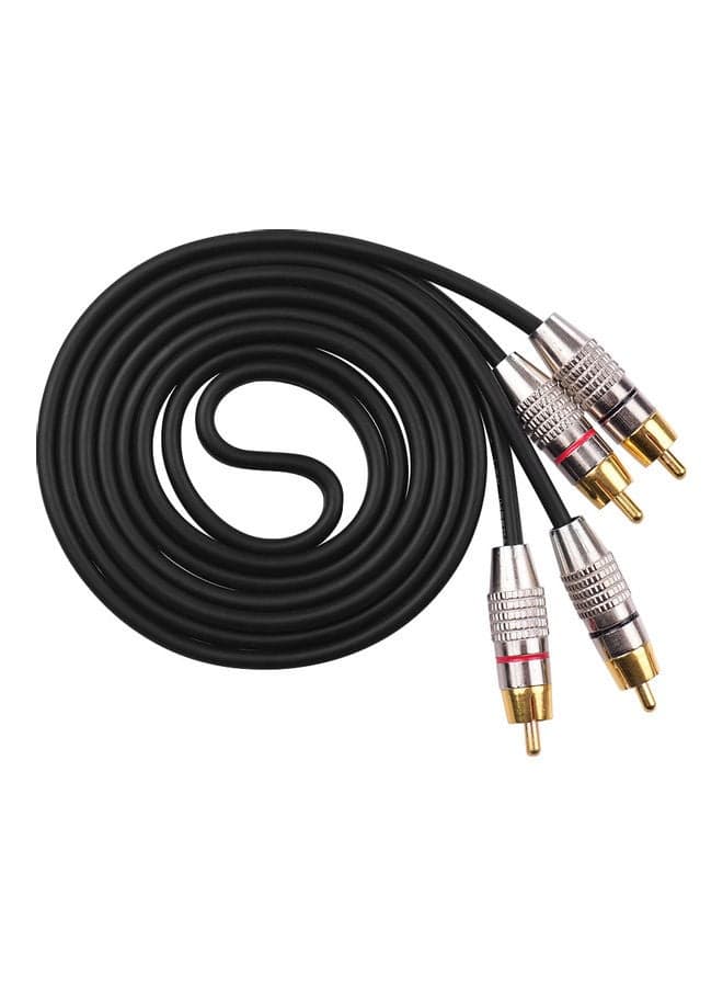2RCA To 2RCA Stereo Audio Cable - 1.5m