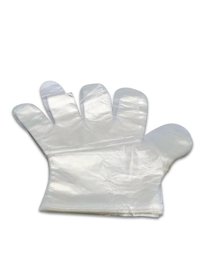 Pack of 100 Pieces Disposable Gloves Transparent 100grams