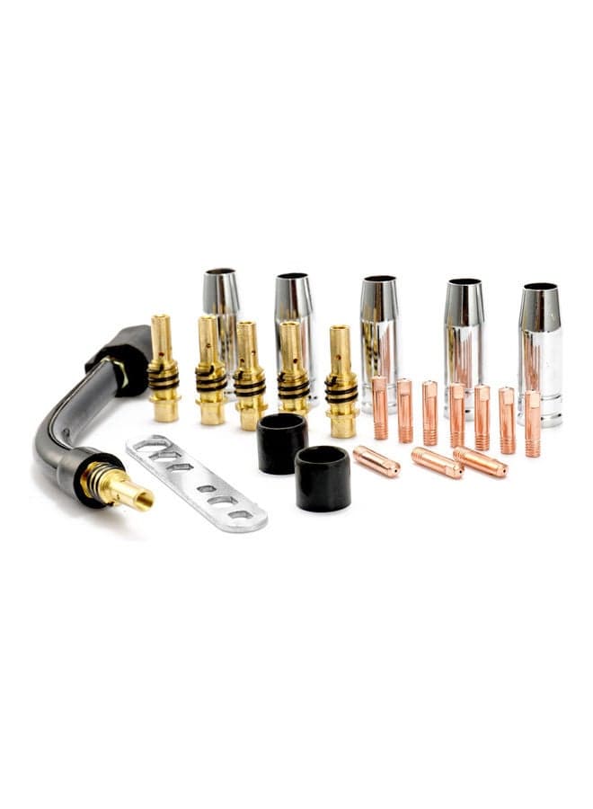 24-Piece Mig Welding Machine Tools With Electrode Cover Multicolour