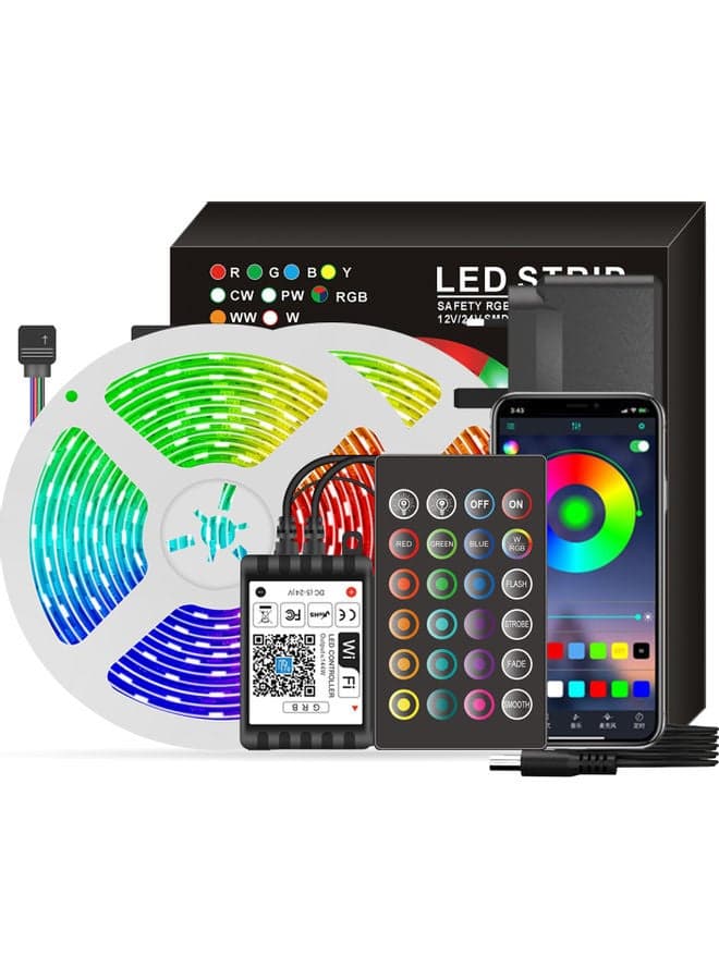 Smart LED RGB Strip Lights Multicolour 20meter
