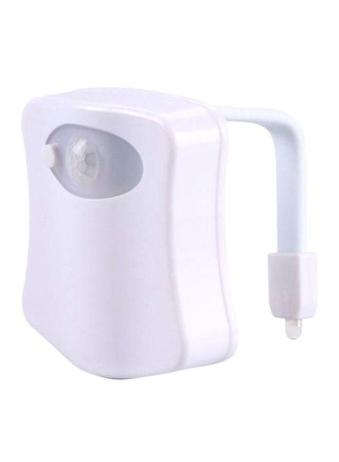 8 Colours Body Motion Sensor Toilet Seat LED White 2x9cm