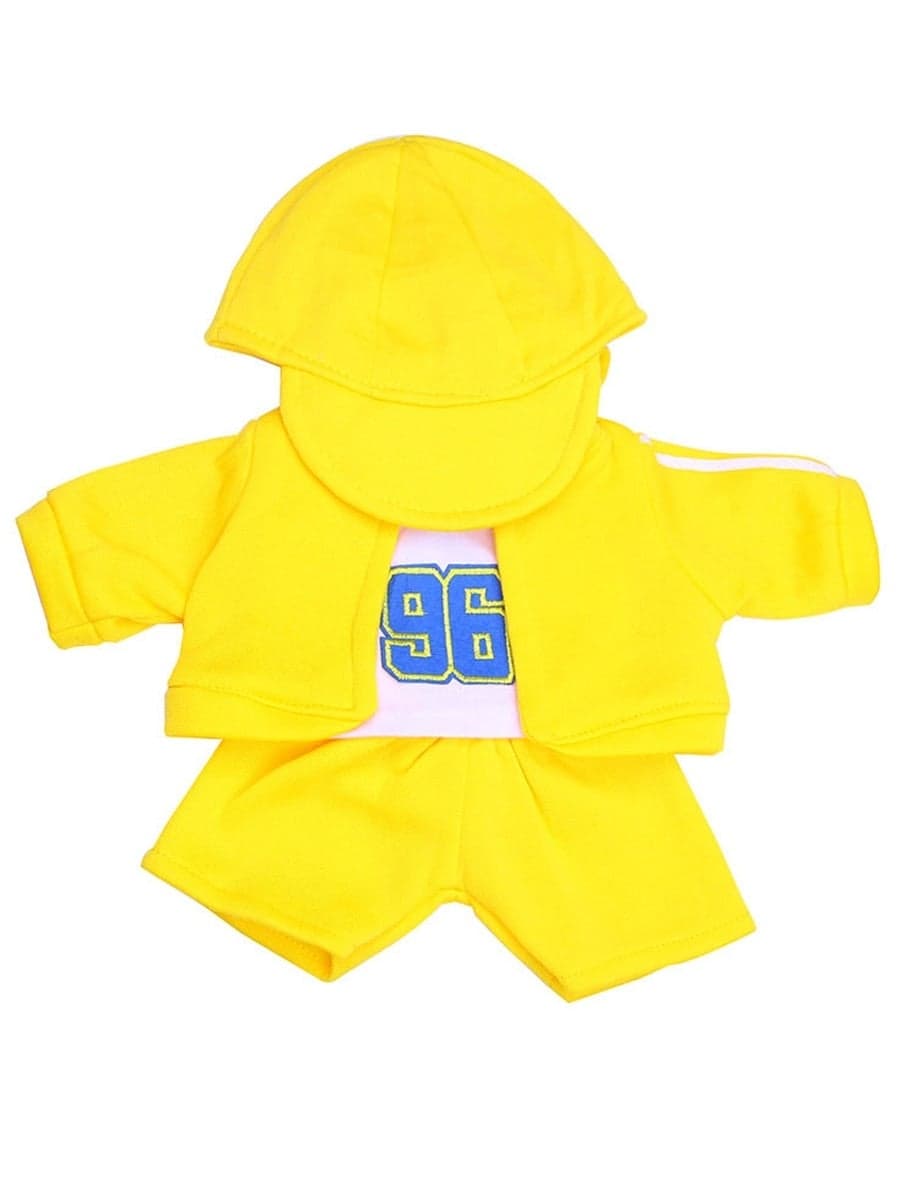 4-Piece Doll Number Printed T-Shirt Jacket Shorts And Cap Set One Size