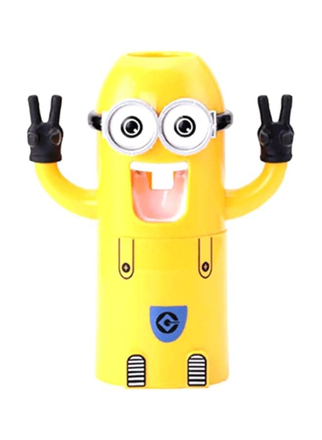Automatic Toothbrush Holder With Toothpaste Dispenser Yellow/Blue/Black 19x8cm