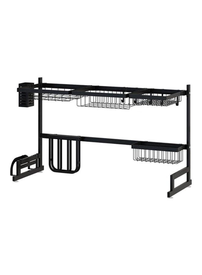 Dish Drainer Drying Dryer Rack Black 65 x 52 x 32cm