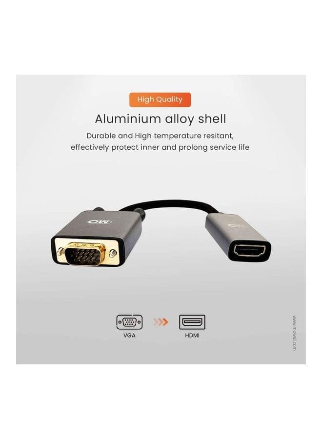 VGA To HDMI Converter Adapter Black