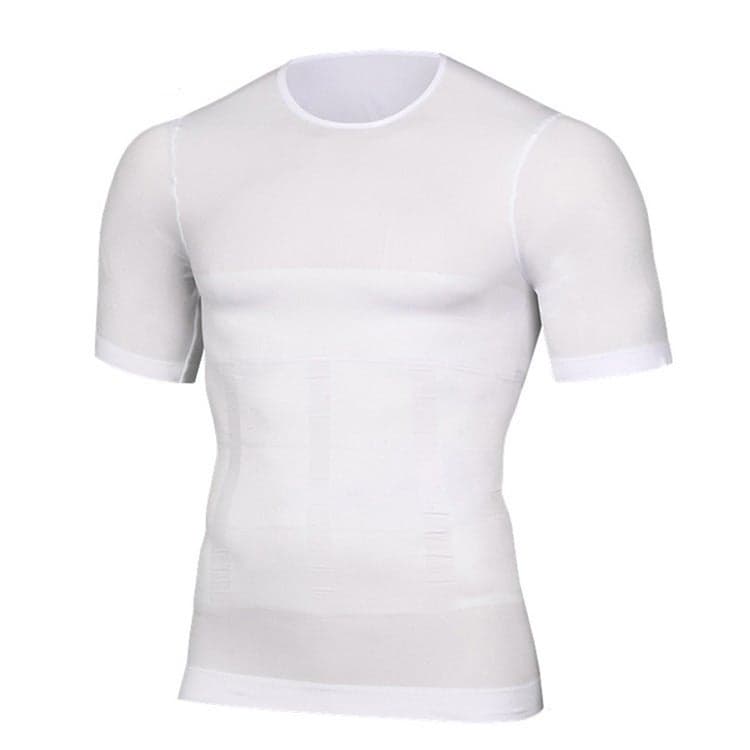 Plain Slimming Undershirt White