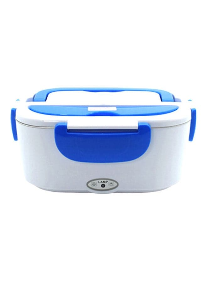 Portable Electric Lunch Box White/Blue 24.5x11x11cm