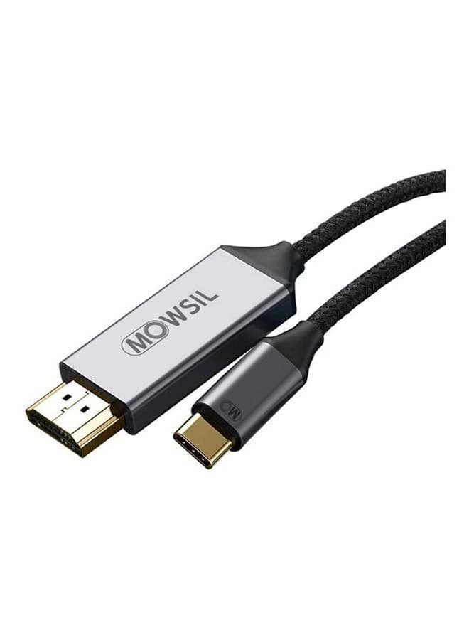 USB Type C To HDMI Cable Black