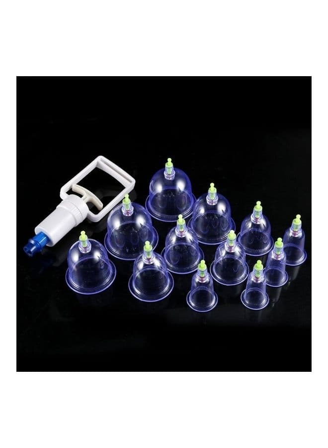 12-Piece Vacuum Body Cupping Therapy Cups