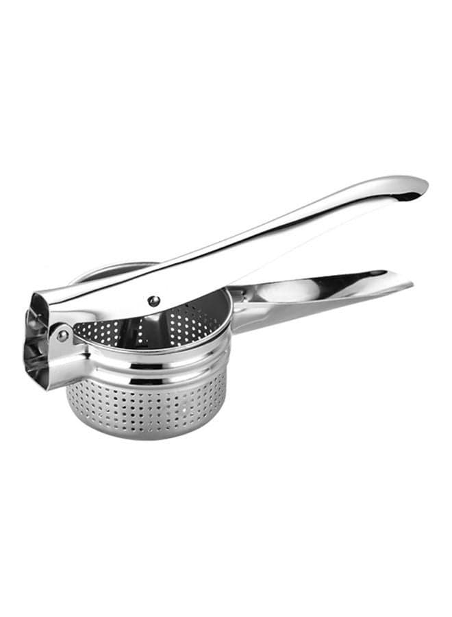 Manual Lemon Press Squeezer Silver 27 x 9 x 9cm