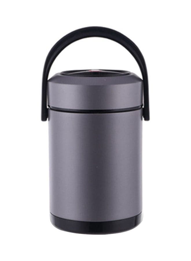 Multilayer Thermal Insulated Lunch Box Black 20x13x13cm