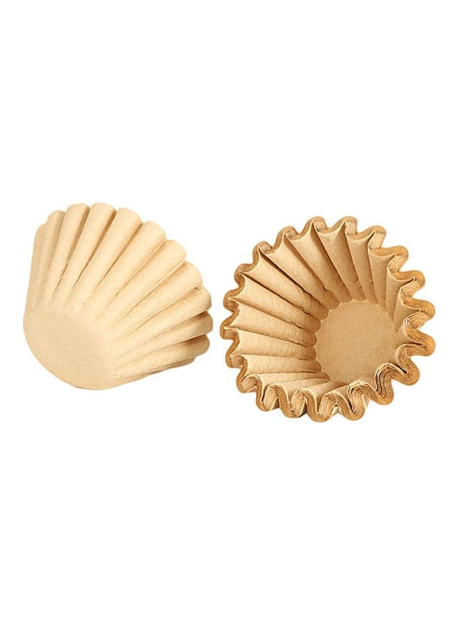 50-Piece Coffee Filter Paper Brown