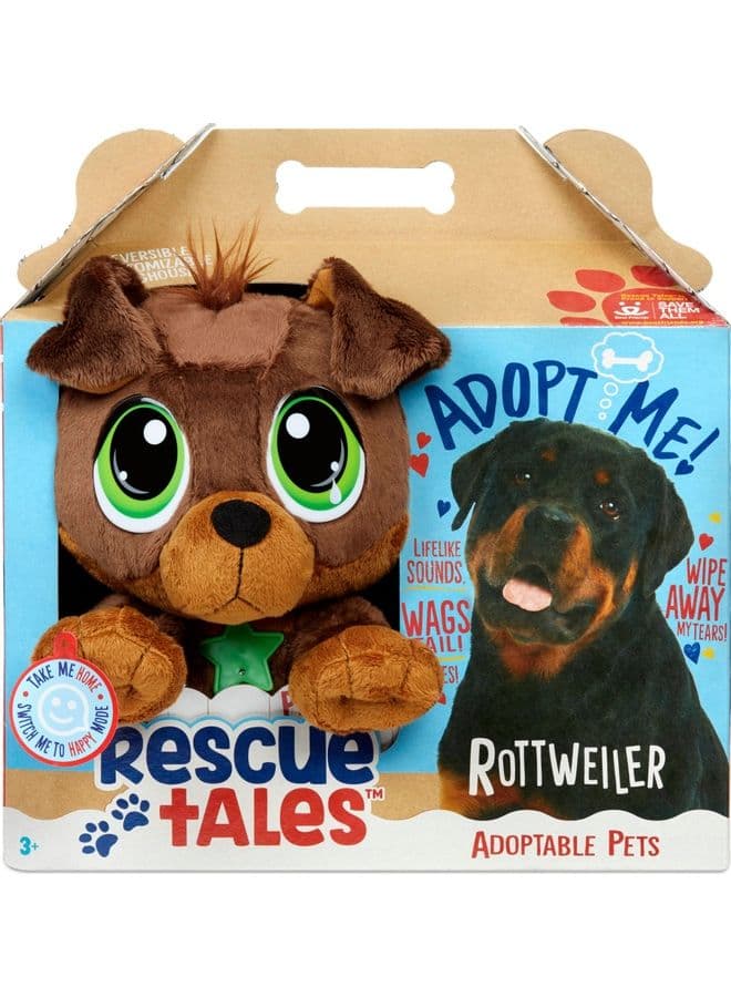 Rescue Tales Rottweiler Interactive Plush Toy