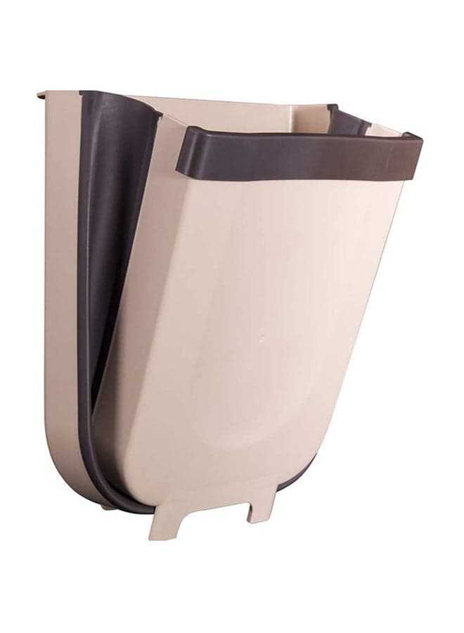 Hanging Trash Can Beige 10Liters