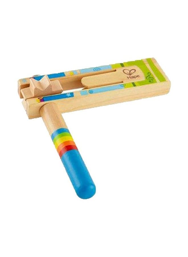 Wooden Happy Noisemaker E0314 13.1x3.5x13cm