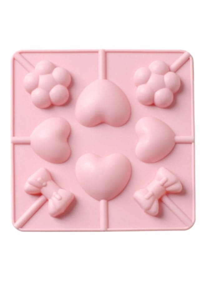 Silicone Ice Cream Mold pink 15x15.1x1.5cm