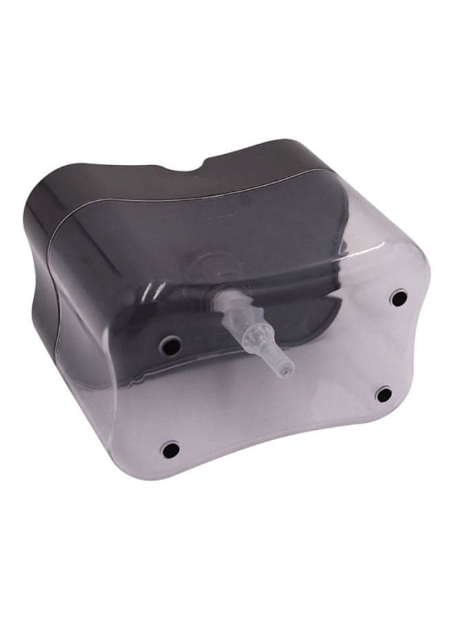 Compact Soap Dispenser Clear/Black 14x11cm