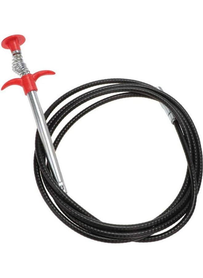 Pipe Dredging Tools Drain Snake  Cleaner Sticks Red 160cm