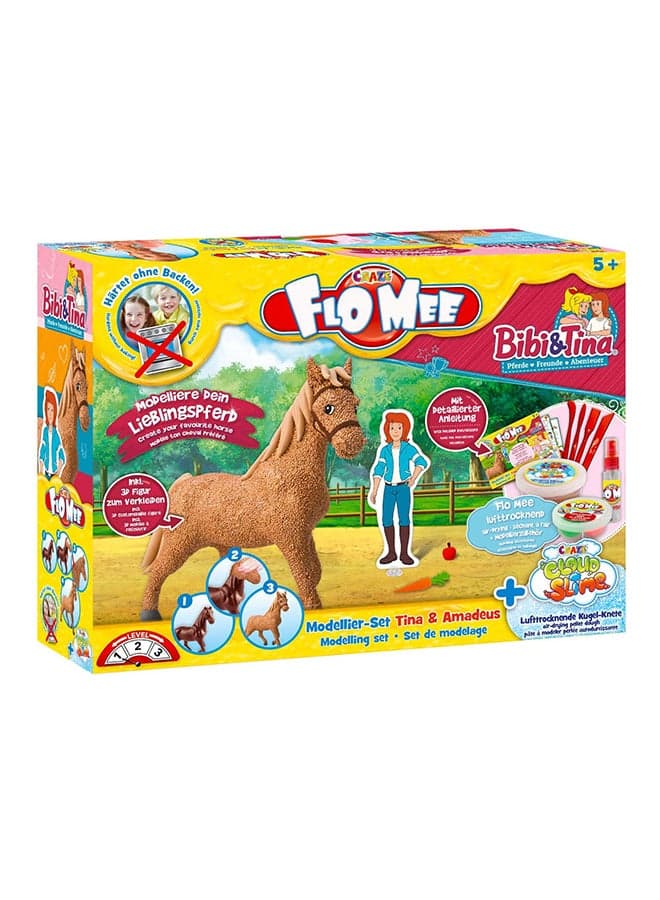 Flo Mee Meets Cloud Slime Horse-Set Tina And Amadeus Assorted