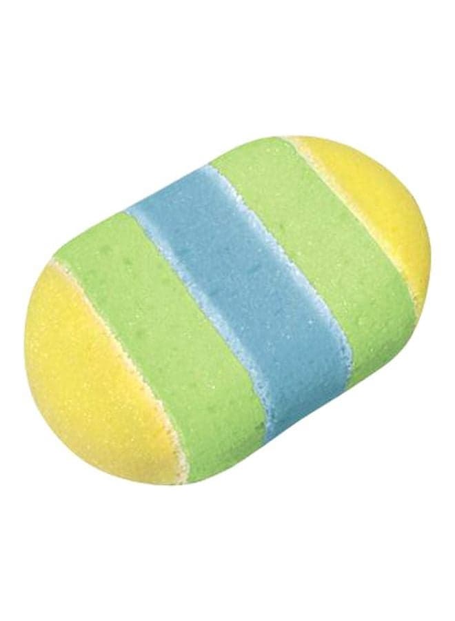 Massage Sponge Green/Blue/Yellow 22x11x7cm