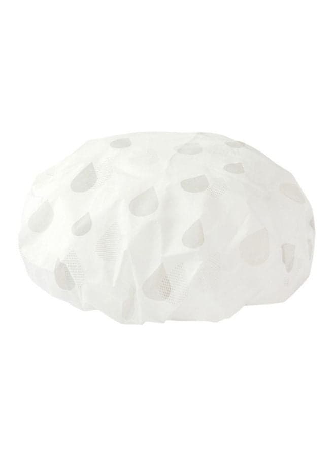 Bathroom Shower Cap Grey/White 28x28cm