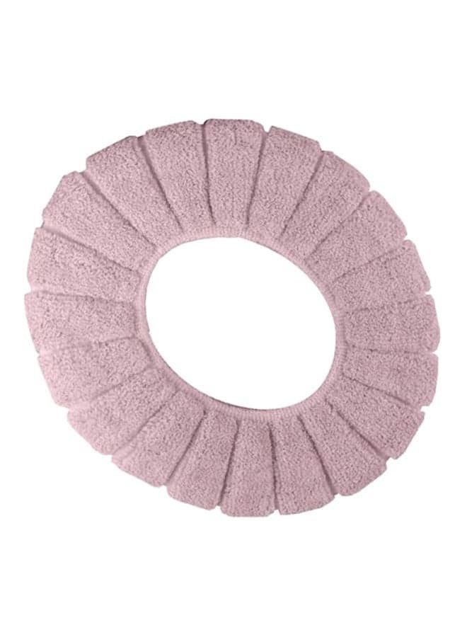Stretchable Cushioned Toilet Seat Cover Pink 3x1x1cm