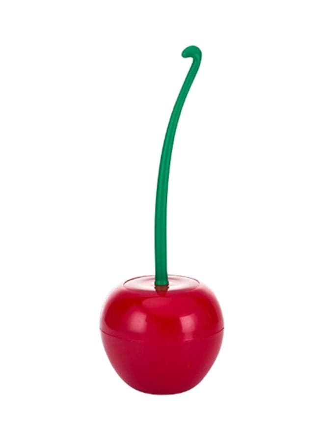 Cherry Shape Toilet Brush With Holder Red/Green 38x13cm