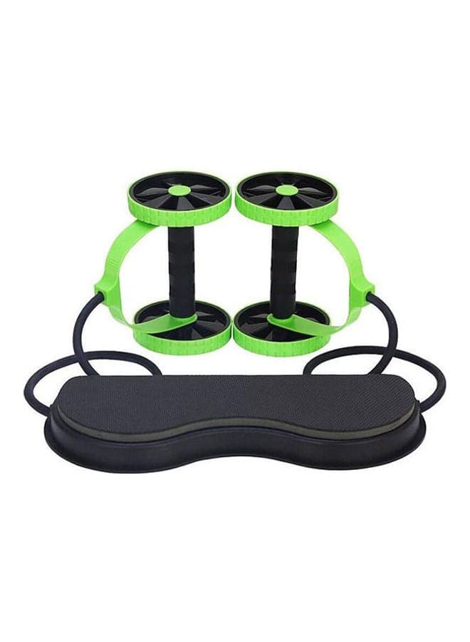 Multifunctional Double Wheel Puller Abdominal Device Mute Pull Rope Fitness 43*18*13cm